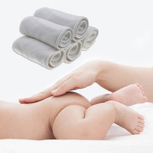 Load image into Gallery viewer, e-grin 🌱 Reusable Baby Diapers Bamboo Inserts - 5 pcs - e-grin