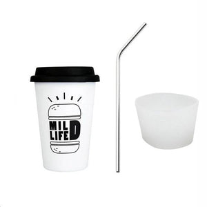 e-grin 🌱 Reusable Stainless Steel Cup & Straw - e-grin