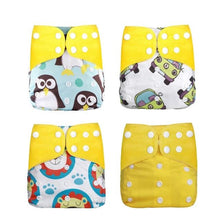 Load image into Gallery viewer, e-grin 🌱 Reusable Baby Cloth Diapers - 4 pcs - e-grin