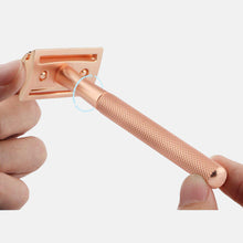 Load image into Gallery viewer, e-grin 🌱 Safety Razor - Rose Gold - e-grin